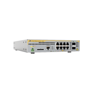 Switch Industrial-Lite PoE+ administrable capa 2 de 8 Puertos 10/100/1000 Mbps + 2 puertos SFP, 124 W