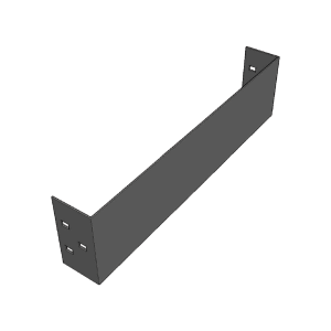 Placa de Cierre para Escalera de Aluminio / Peralte 3 1/4" / Ancho 9" / Incluye Tornillería