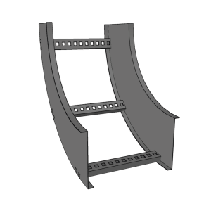 Curva Vertical Interior de Aluminio de 90¬∞ Perfil Z / Peralte 3 1/4" / Ancho 9" / Radio 8" / Incluye Tornillería