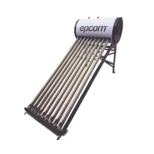Bóiler Solar de 90L, Baja Presión con 9 Tubos de VacÌo de Mayor Resistencia y Termotanque Inoxidable de Grado Alimenticio, Resistentes a Granizo de Hasta 25 mm/ l , Incluye Anodo de Magnesio