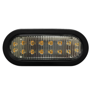 Luz direccional LED ovalada ambar con montaje de ojal  de 7.5 pulgadas