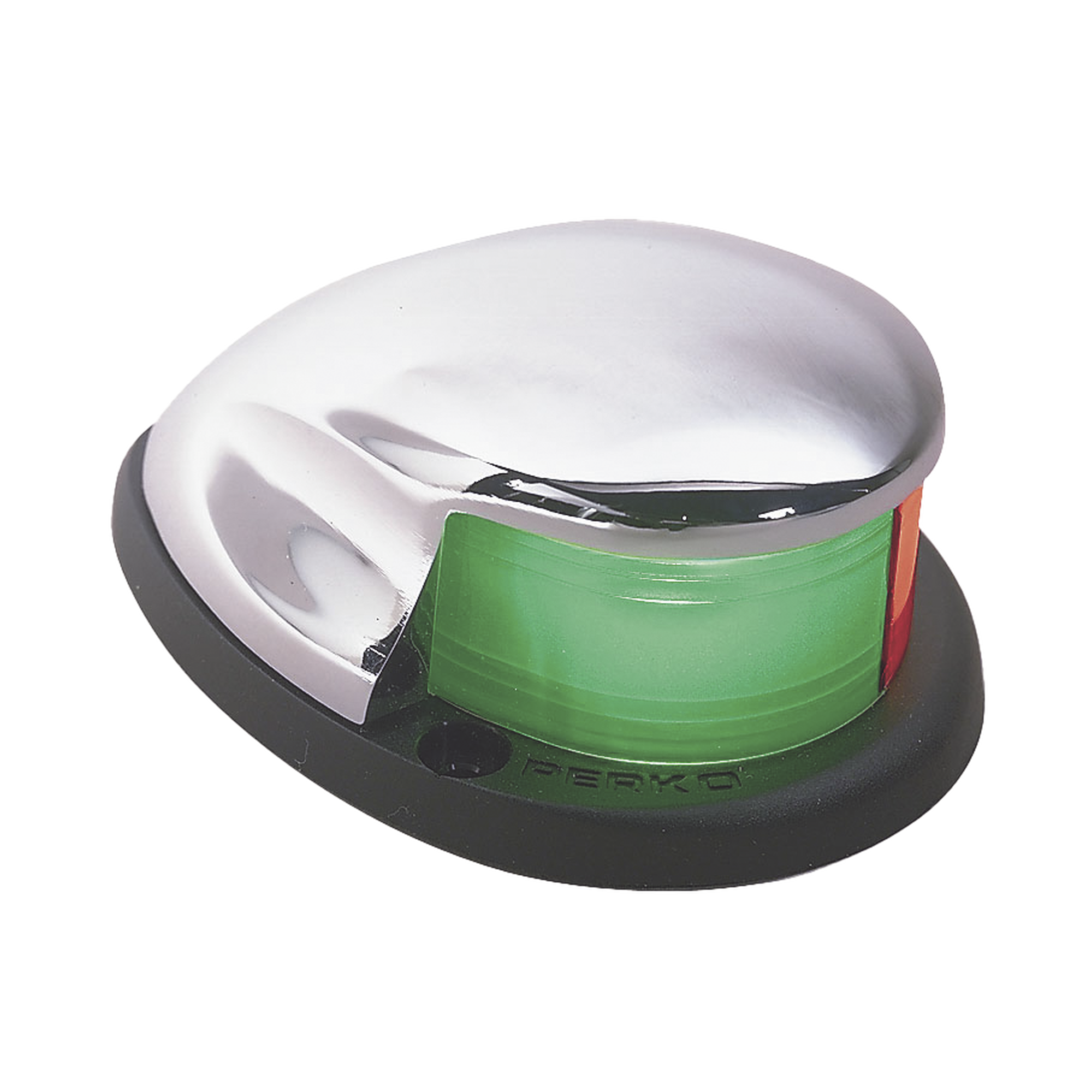 Luz Bi-Color de Montaje Horizontal con Carcasa Cromada para Embarcaciones a Motor Menores de 20 Metros