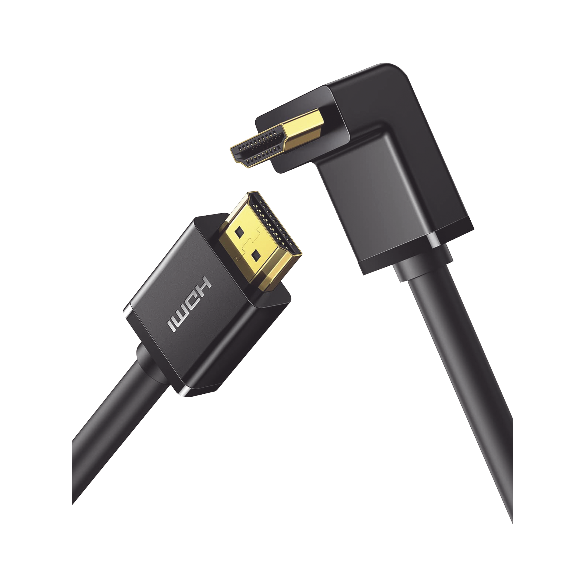 Cable HDMI 2.0  en Angulo de 90¬∞  / 1 m / 4K@60Hz / HDR / 3D / HEC (Canal Ethernet HDMI) / ARC (Canal de Retorno de Audio / CEC / 32 canales de Audio / HDCP 2.2 / Dolby Atmos / 18 Gbps / Blindaje Múltiple