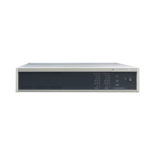 ETAPA DE POTENCIA DIGITAL 4x120W 100V  MILLENNIUM IP CON CONECTIVIDAD IP LAN, SUPERVISON, CALIDAD DE SONIDO HQ PARA 4 ZONAS, EN FORMATO RACK 2U