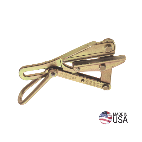 Tensor Grillo tipo Chicago™ para Cable Desnudo (ACSR, AAC, Cobre), de 19 a 22 mm (0.74" a 0.86"). Carga Máxima Segura: 8000 lb (3629 kg).