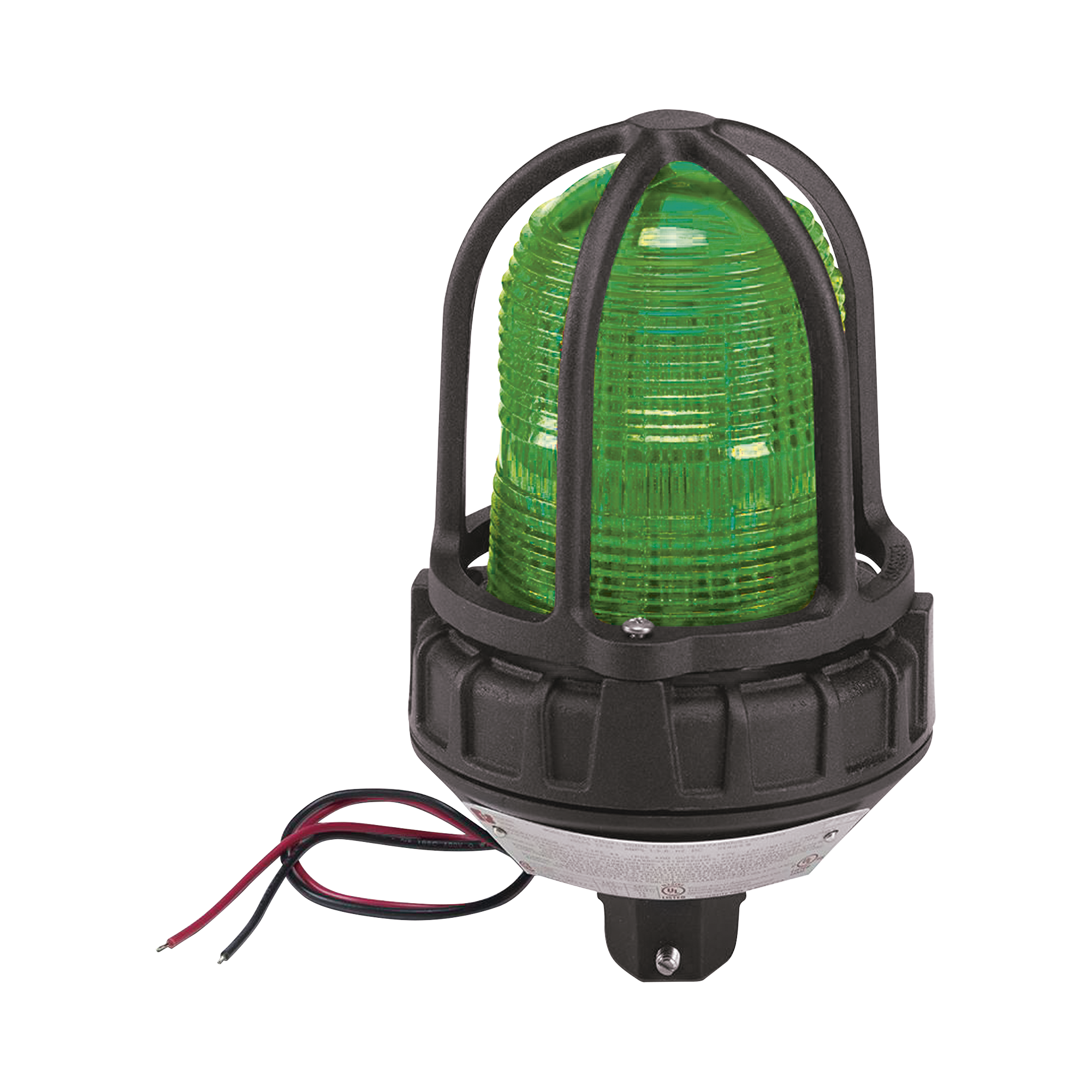 Luz de advertencia LED para ubicaciónes peligrosas, montaje tipo tubo, 24 VCD, LED color Verde