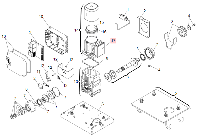 ALIMENTACION DE FRENO DE SOLENOIDE PARA FAAC 884