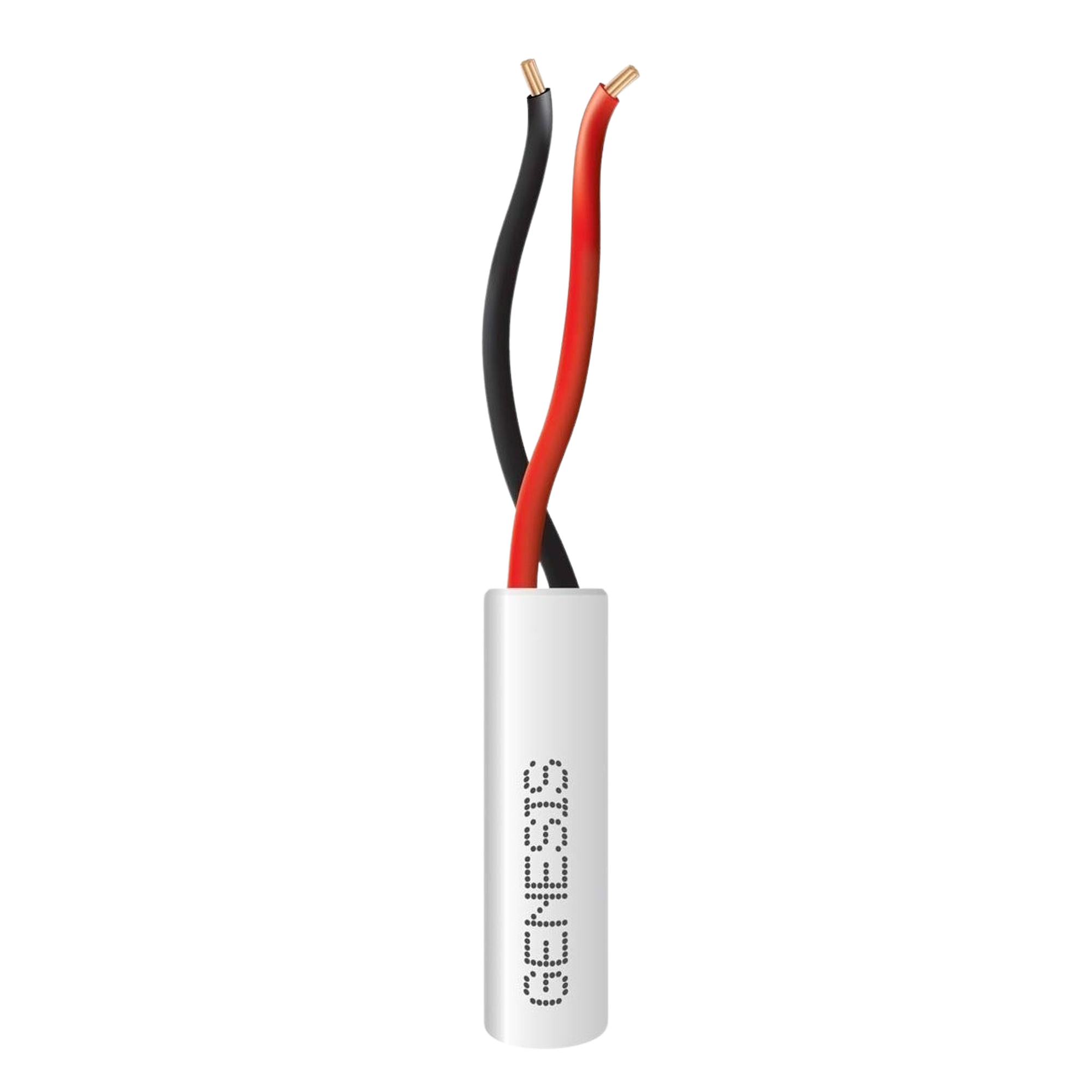 Bobina de 305 Metros de Cable / 2 x 22 AWG / Color Blanco / Uso Interior / Riser / Para Sistemas de Intrusión y Automatización