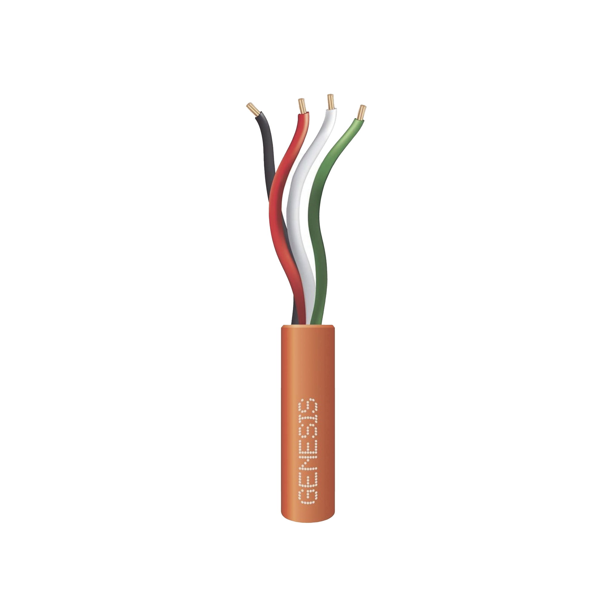 Bolsa de 152 Metros /  Cable de Cobre / 4 x 22 AWG / Riser / Para Interior / Color Naranja / Para Aplicaciones de Alarmas de Intrusión y Automatización