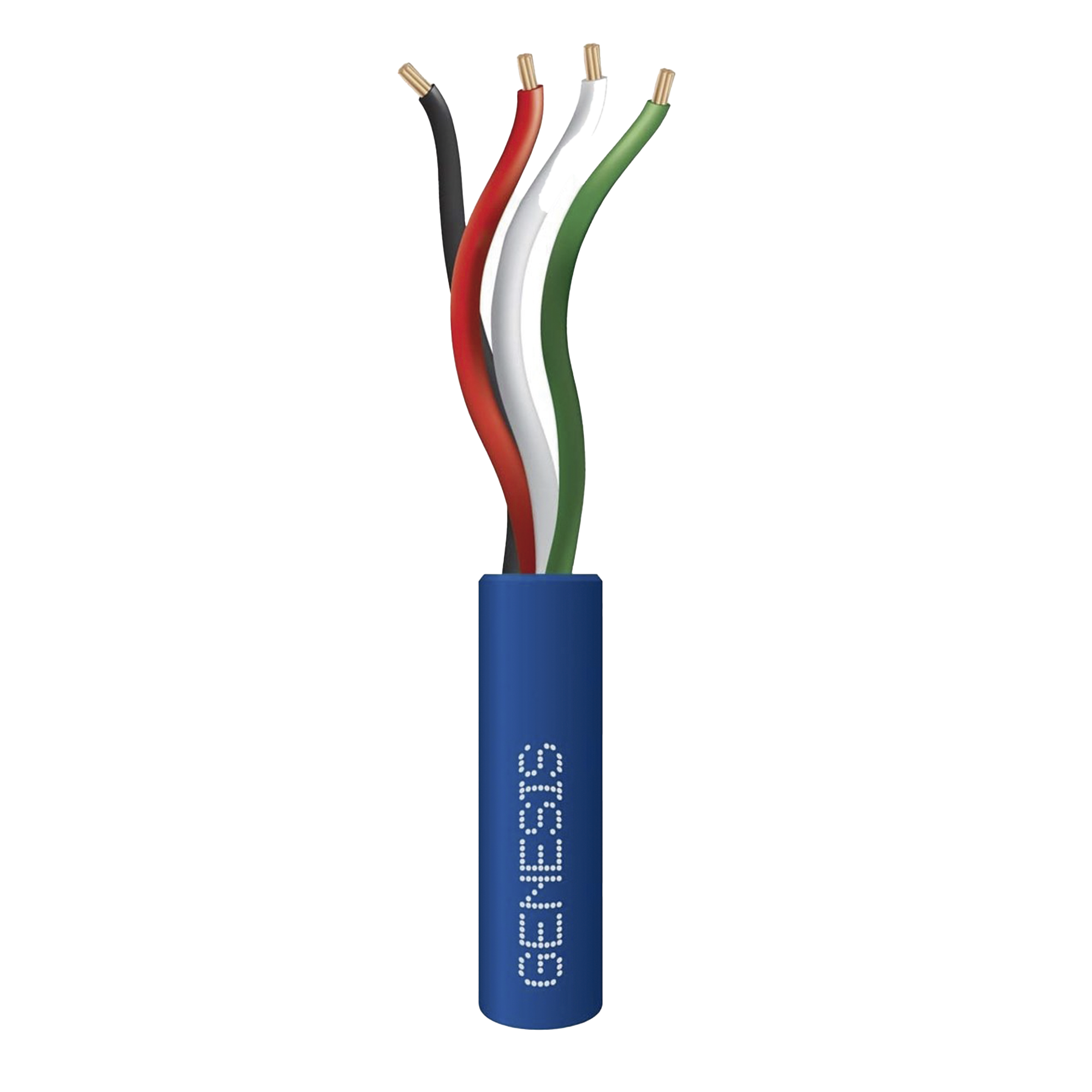 Bolsa de 152 Metros /  Cable de Cobre / 4 x 22 AWG / Riser / Para Interior / Color Azul / Para Aplicaciones de Alarmas de Intrusión y Automatización