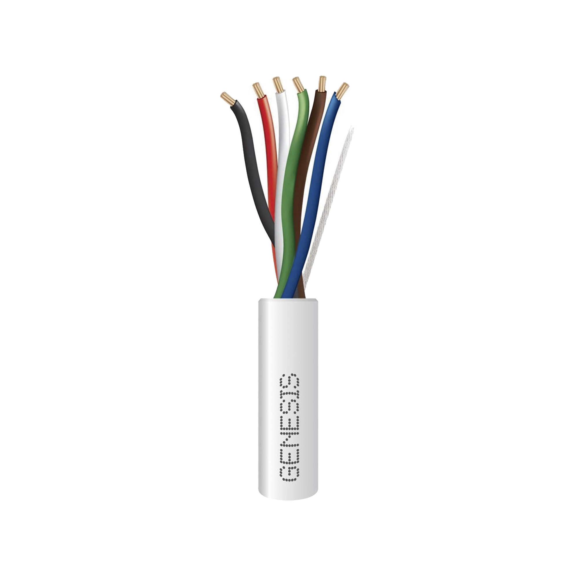 Bobina de 305 Metros / Cable de Cobre / 6 x 22 AWG / Riser / Tipo CMR-CL3R / Para Interior / Para Aplicaciones de Control de Acceso / Alarmas de Intrusión / Automatización / Interfonos y TV Porteros