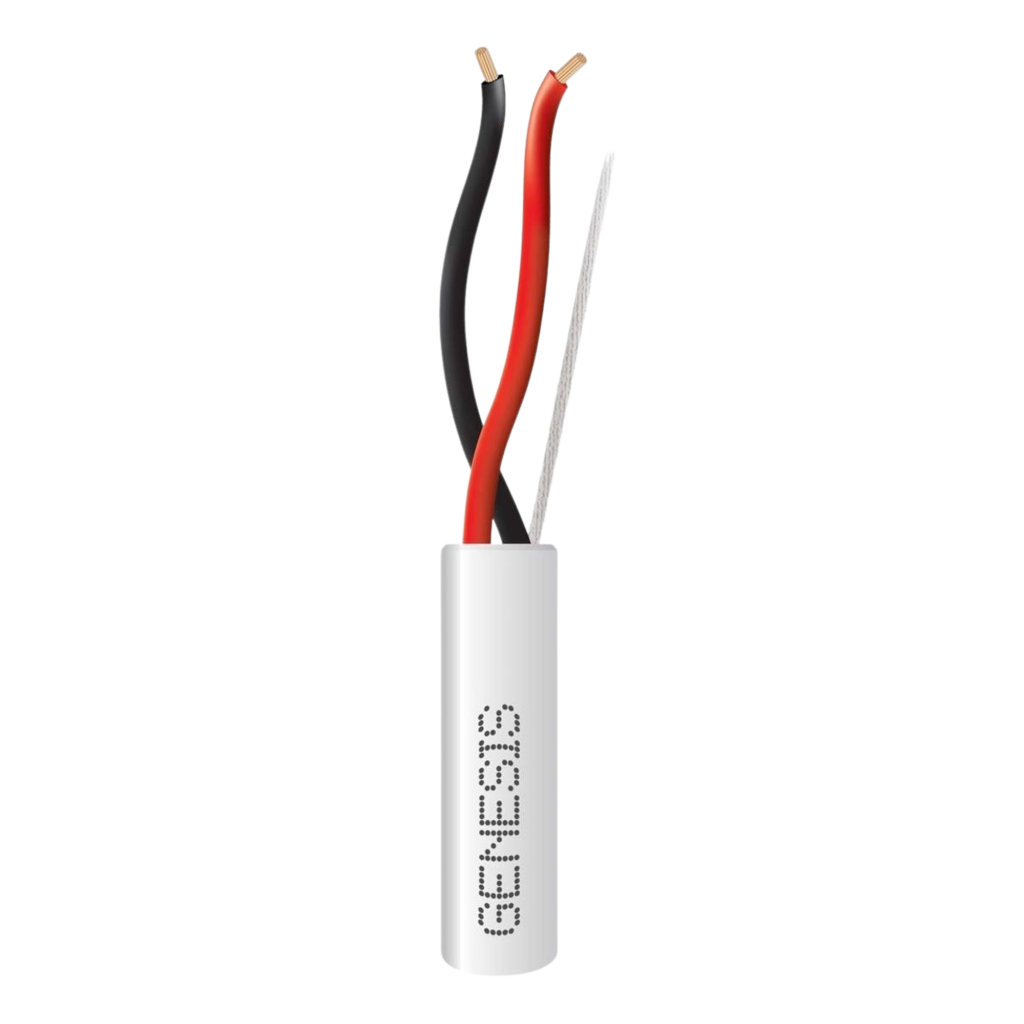 Bobina de 152 Metros de Cable / 2 x 18 AWG / Uso INTERIOR / Riser / Color Blanco / Para Aplicaciones en Alarmas de Intrusión, Control de Acceso, Automatización, Interfonos, TV Porteros, Audio y Voceo