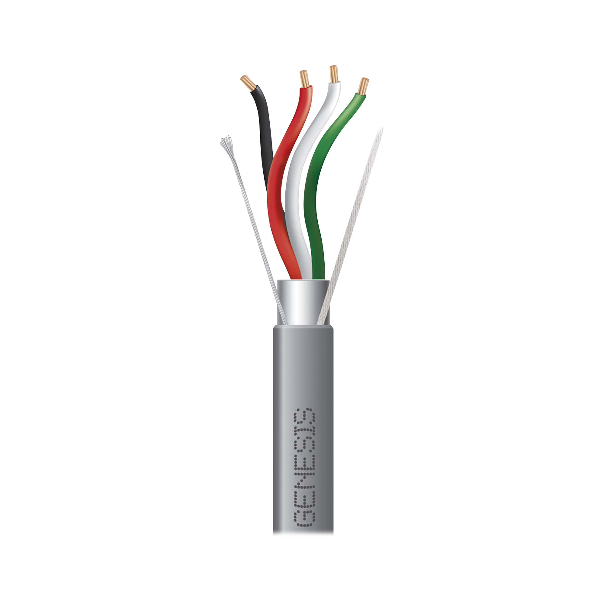 Bobina de 305 Metros / Cable 4 x 18 AWG / Color Gris / Blindado / Riser / Aplicaciones de Audio Control de Acceso y Automatización