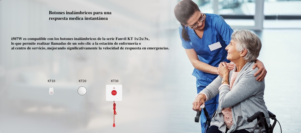 Fanvil i507W pantalla encendida