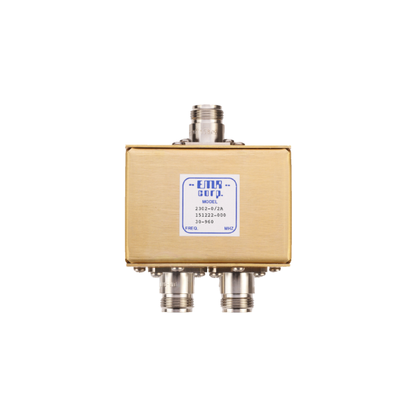 Divisor de Potencia EMR de 2 Vías, 30-960 MHz, 0.5 Watt, Conectores N Hembra.