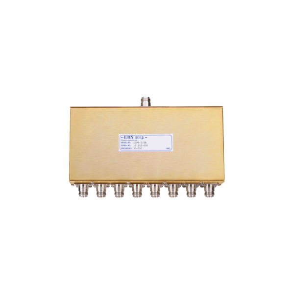 Divisor de Potencia EMR de 8 Vías, 30-700 MHz, 0.5 Watt, Conectores N Hembra.