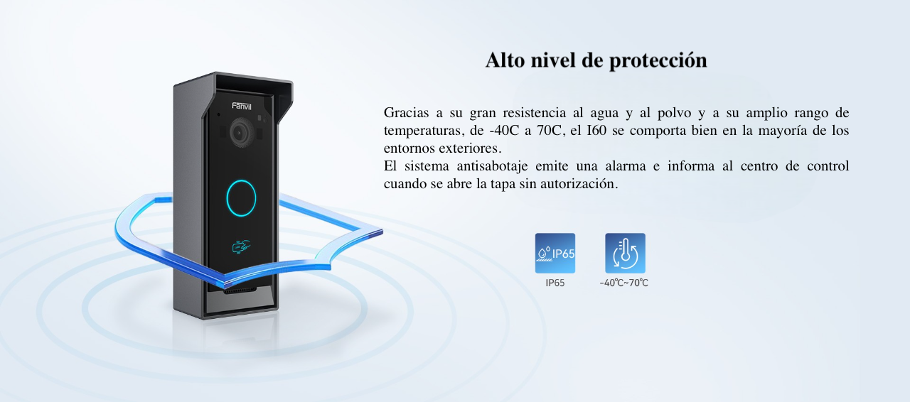 Fanvil i60 vista frontal