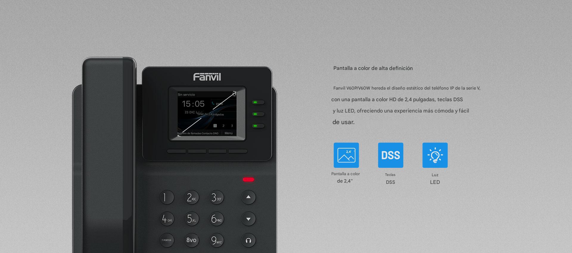 Fanvil V60P vista frontal
