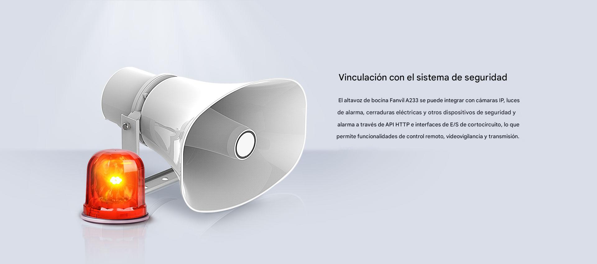 Altavoz Fanvil A233 vista posterior