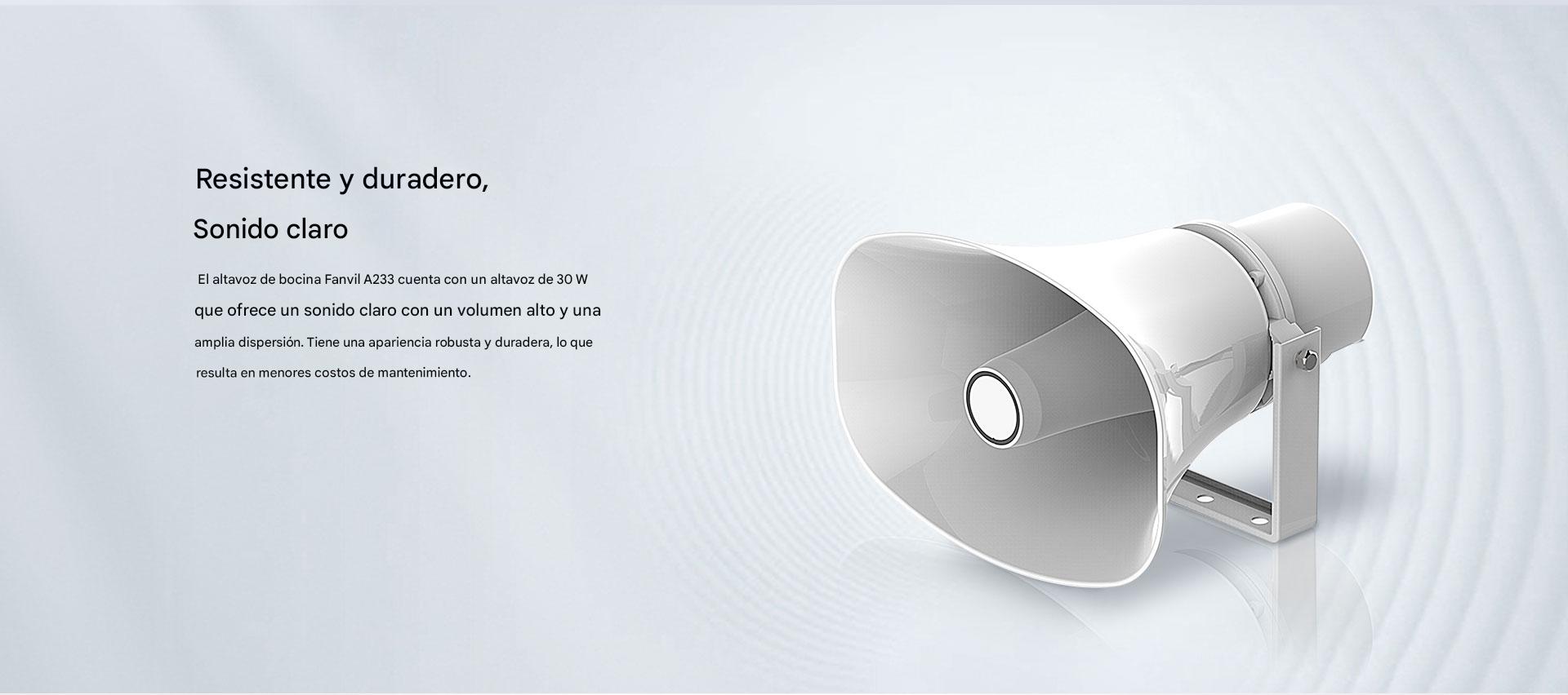 Altavoz Fanvil A233 vista lateral