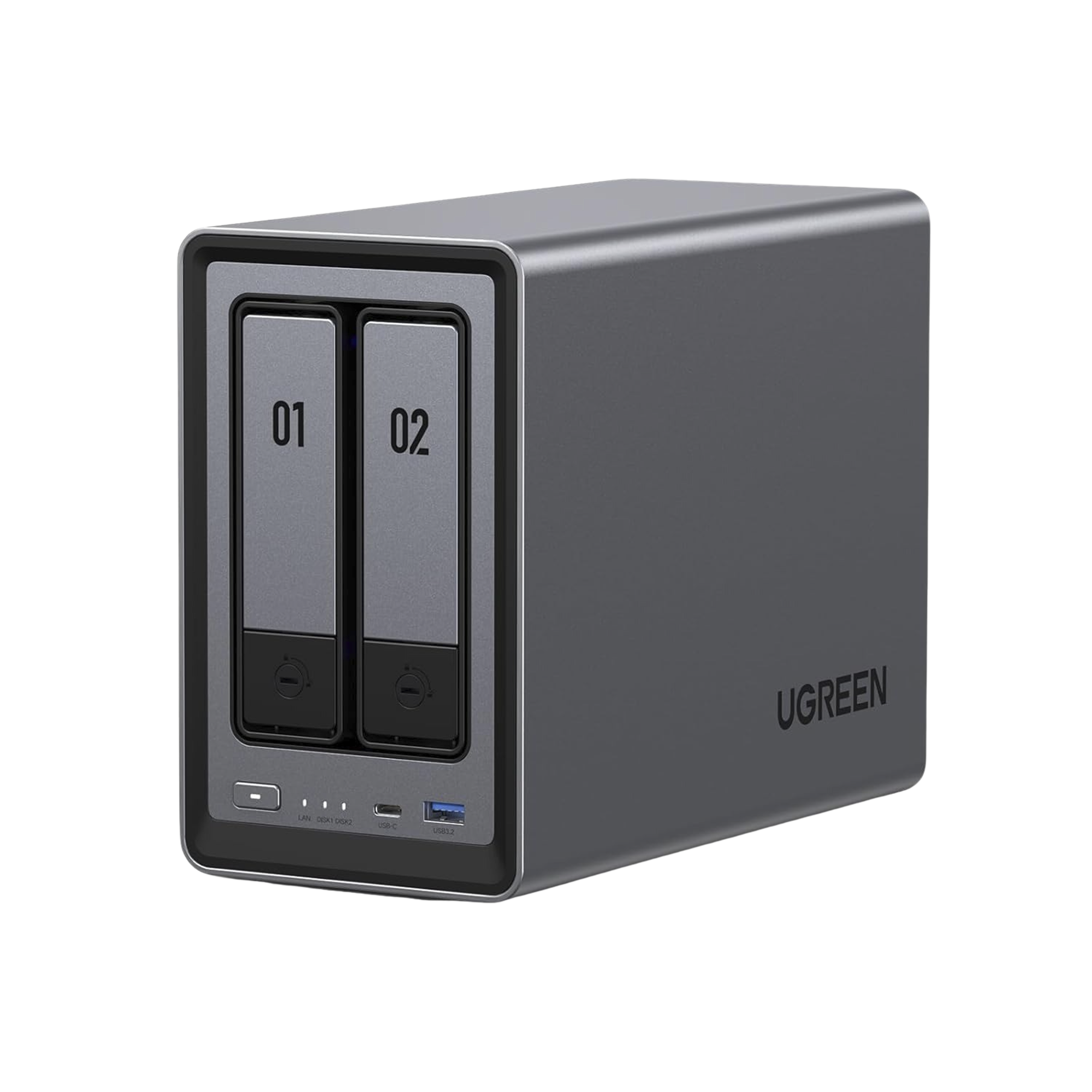 NASync DXP2800 | SO UGOS Pro |  Intel N100 12th Gen Intel® 4 Core™ | 2 Bahías SATA hasta 48TB | 2-Bahias (M.2 NVMe) hasta 16TB | 8GB DDR5 (Exp. a 16GB) | Ethernet 2.5G  | HDMI 4K | 2* USB2.0 | 1*USB 3.2Gen | 1* USB 3.2Gen2 | 1*USB-C 3.2Ge