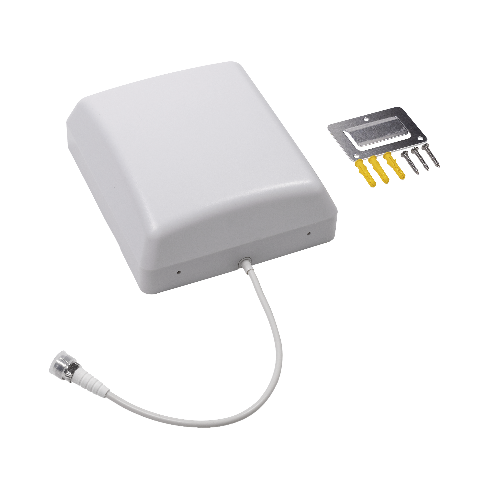 Antena Tipo Panel Multibanda 600-960 MHz/ 1425-4700 MHz. Para interior. Especial para amplificadores y dispositivos celulares Multi-tecnología.
