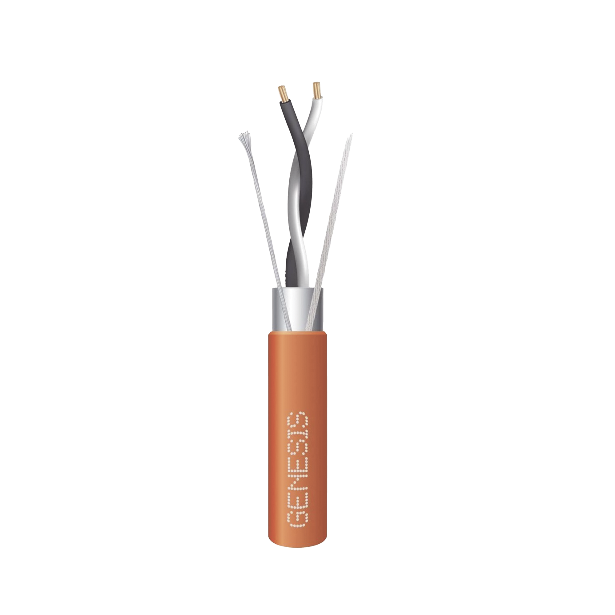 Bobina de 305 Metros / Cable 2 x 18 AWG / Color Naranja / Blindado / Plenum / Trenzado para Aplicaciones de Transmisión de Datos a Alta Velocidad para Automatización, EIA-485, BACnet y otros Sistemas de Comunicación
