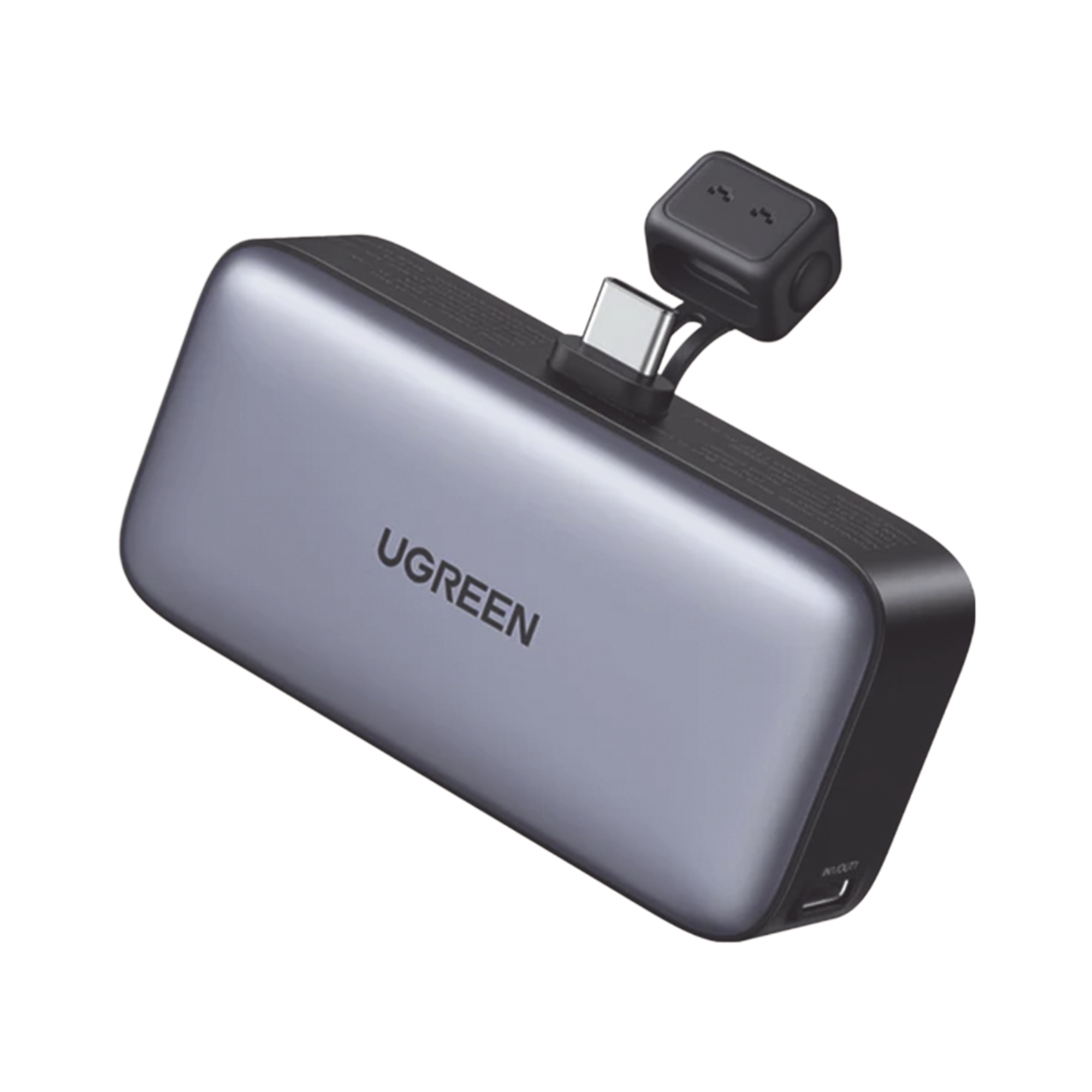 Power Bank 5000mAh | Conector USB-C Incorporado | 22.5W  | Carga Rápida | Soporte Integrado | Pantalla Led | Compacto  y Portatil | Compatible con iPhone 16 15 iPad Pro Galaxy Pixel..