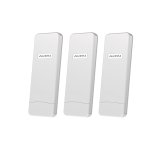 Paquete de 3 Puntos de Acceso C1N Super Wi-Fi, PTP y PTMP en 2.4 GHz , Con Antenas Integradas Sectorial de 70¬∞, Alta Sensibilidad, Hasta 300 m a un Smartphone, Antena de 10 dBi, Soporta Fichas-Vouchers. Administración en Nube Gratis con INSIGHT