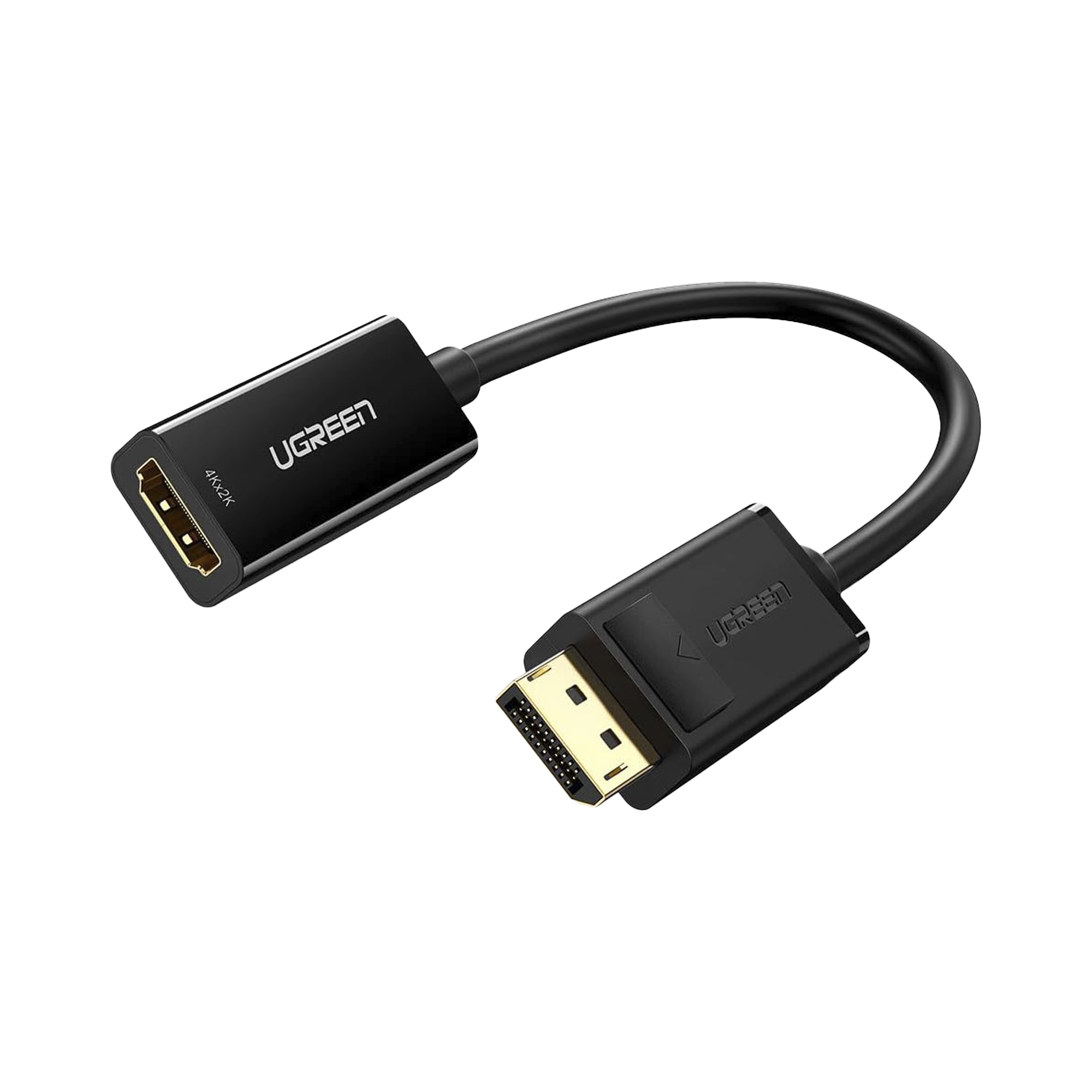 Convertidor DisplayPort a HDMI 4K| 3D | HDR | Blindaje interno | Botón Liberador | Carcasa de ABS | Plug & Play | CE, FCC, RoHS | Cable de 25 cm.