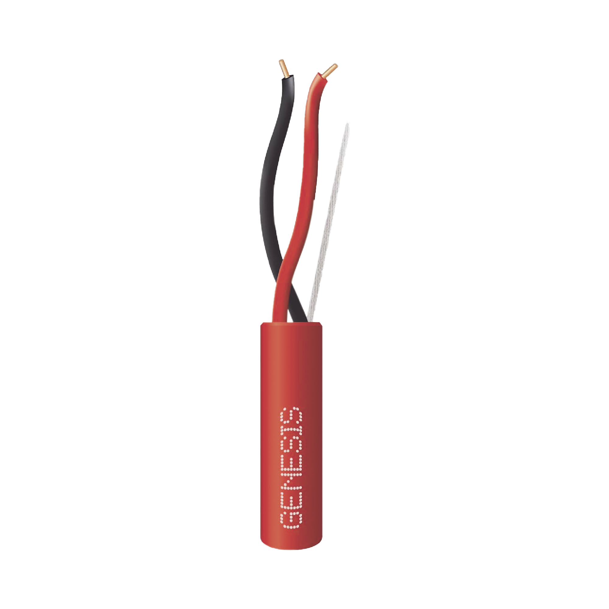 Bobina de 152 Metros de Alambre / 2 x 18 AWG / Riser / Resistente al Fuego / Color Rojo / Tipo FPLR- CL3R - C(UL) -FT4 / Para Sistemas Contra Incendio o Sistemas de Evacuación