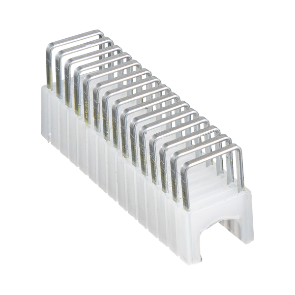 Paquete de 300 Grapas con Aislamiento,  para Cables CAT3 y CAT5e, Cable de Altavoz y Cable de seguridad de hasta 1/4'' √ó 5/16'' (6 mm √ó 8 mm).