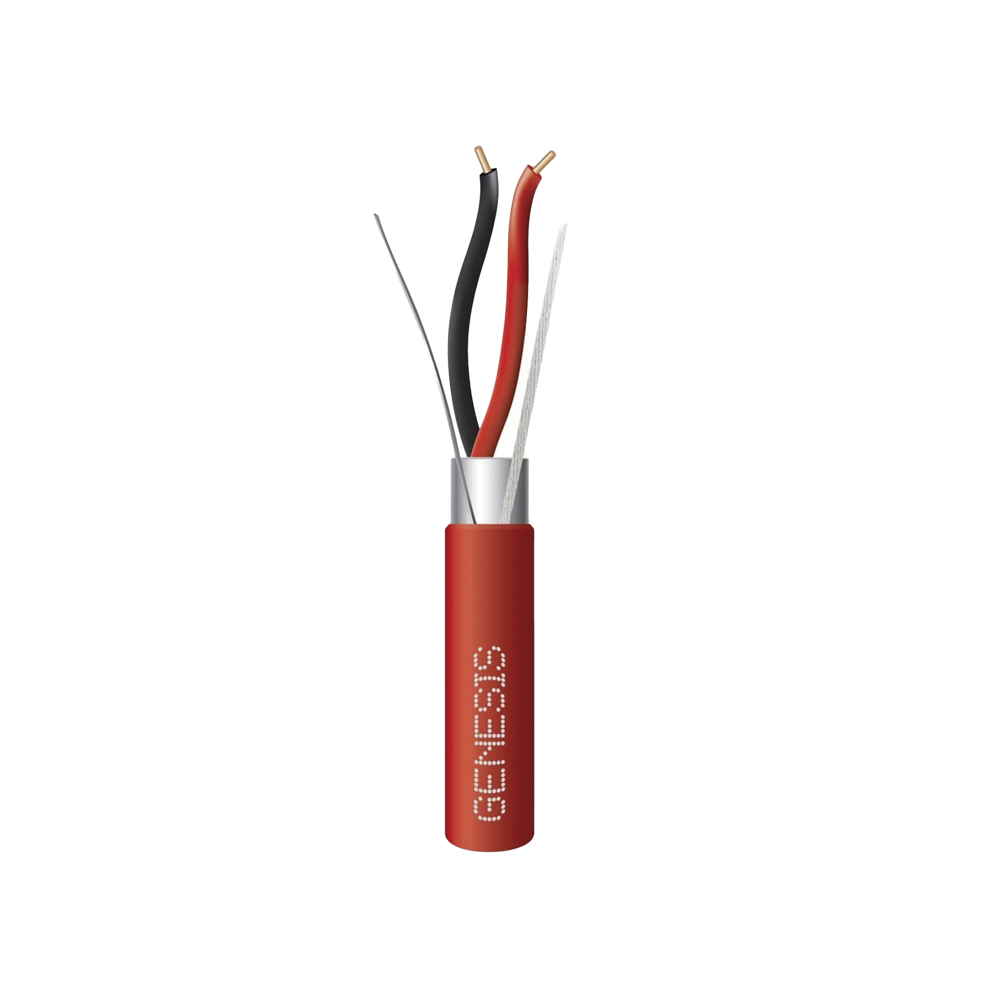 Bobina de Alambre 152 Metros / 2 x 16 AWG Blindado / PLENUM / Para Alarmas de Incendio