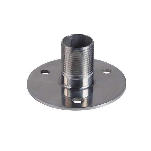 Montaje recto de 1", acero inoxidable, base con brida