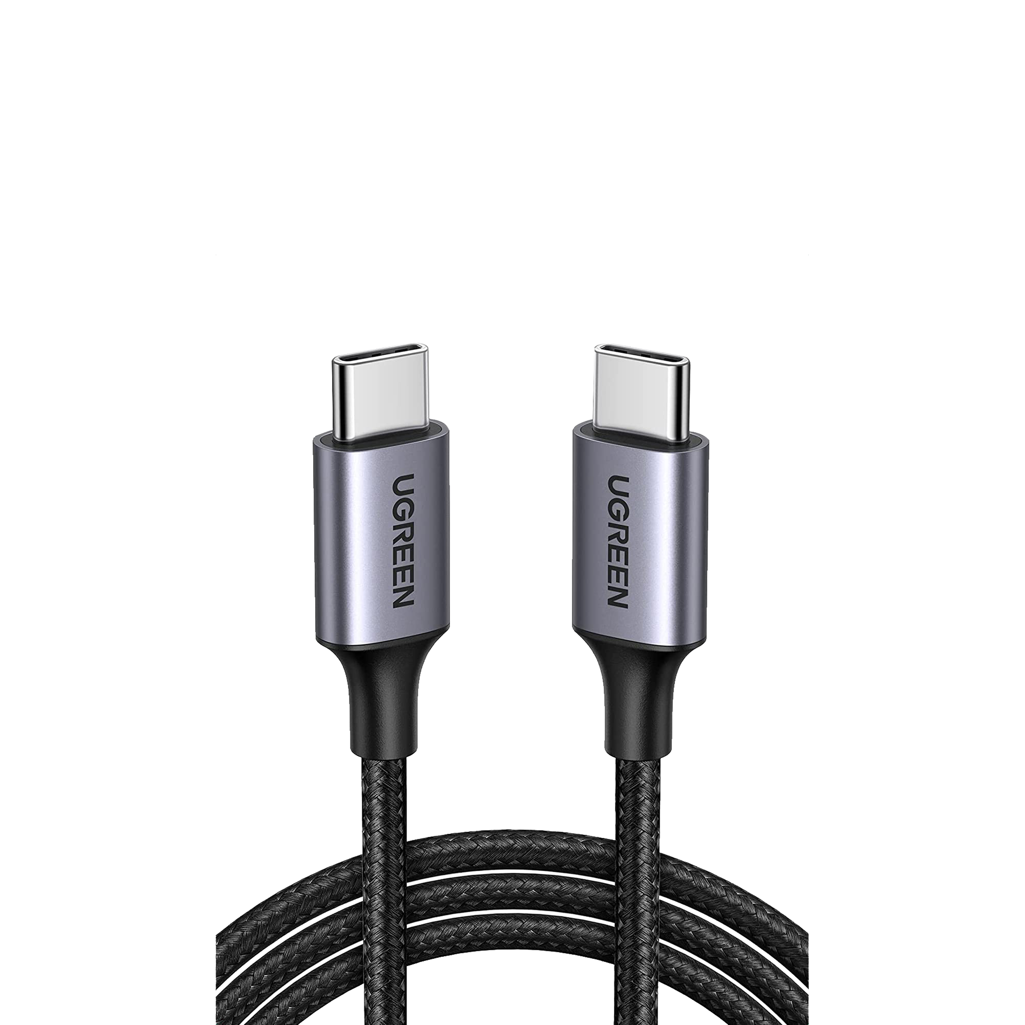 Cable USB-C a USB-C | 2 Metros | Transferencia de datos de 480 Mbps | Carga Rápida de hasta 60W | QC 4.0/3.0/2.0 | PD3.0 | FPC | AFC | Protección Integrada | Caja de Aluminio | Nylon Trenzado | Color Negro.