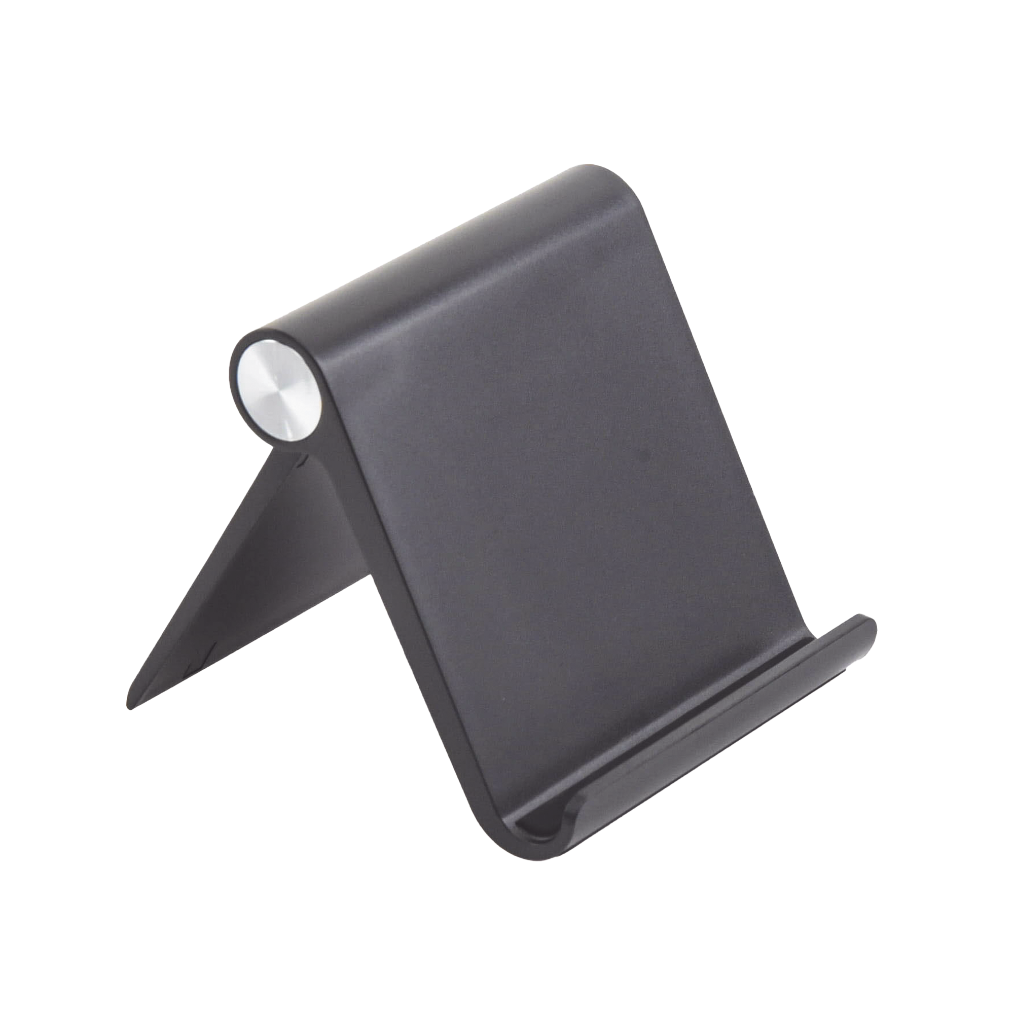 Soporte de Escritorio  para Teléfono Celular / Ajustable de 0¬∞ a 100¬∞ / Goma Antiarañazos / Antideslizante / Amplia Compatibilidad con dispositivos de 4'' a 7.9'' / Plegable / ABS / Color Negro