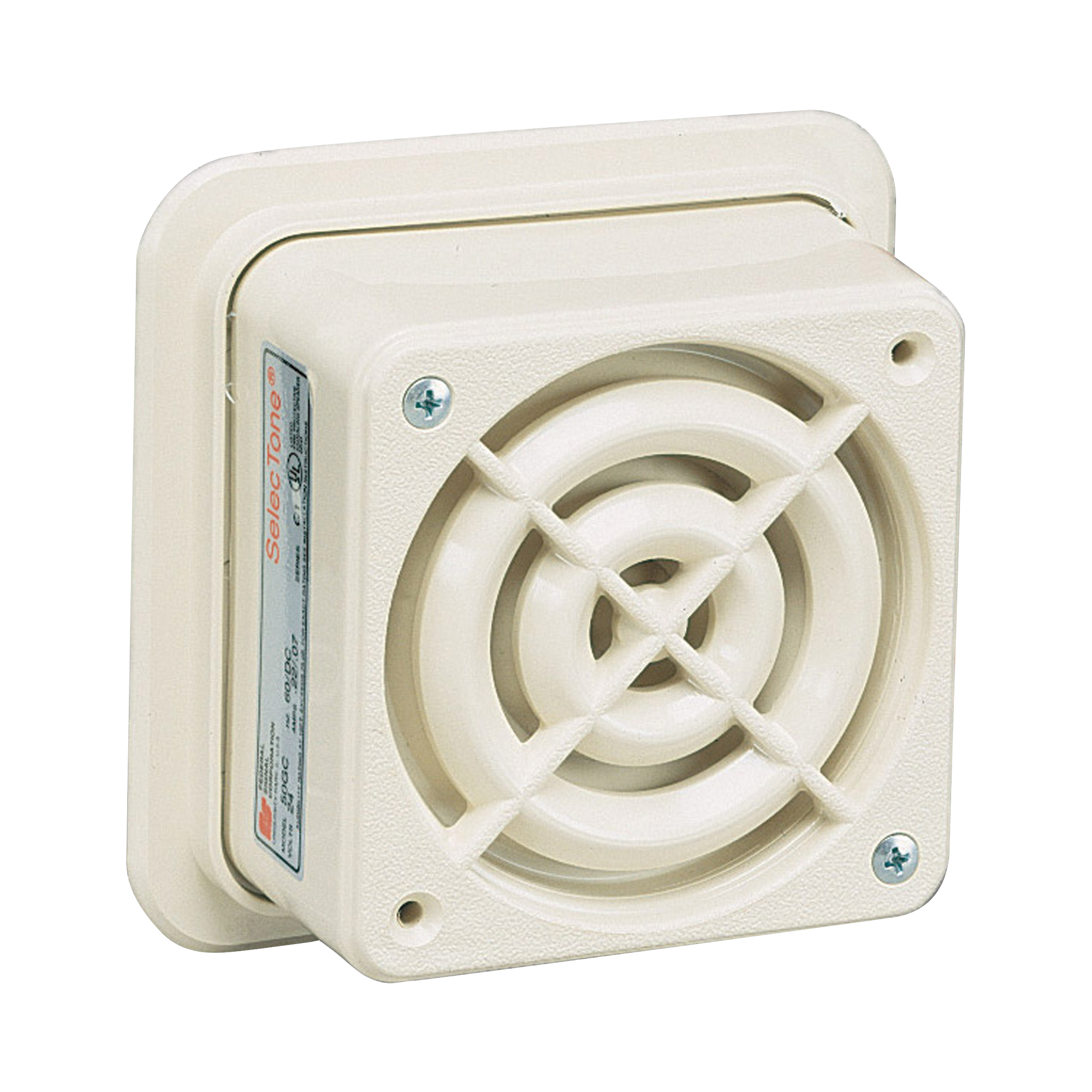 Altavoz amplificado Selectone, UL y cUL, 24 Vcd, montaje en superficie