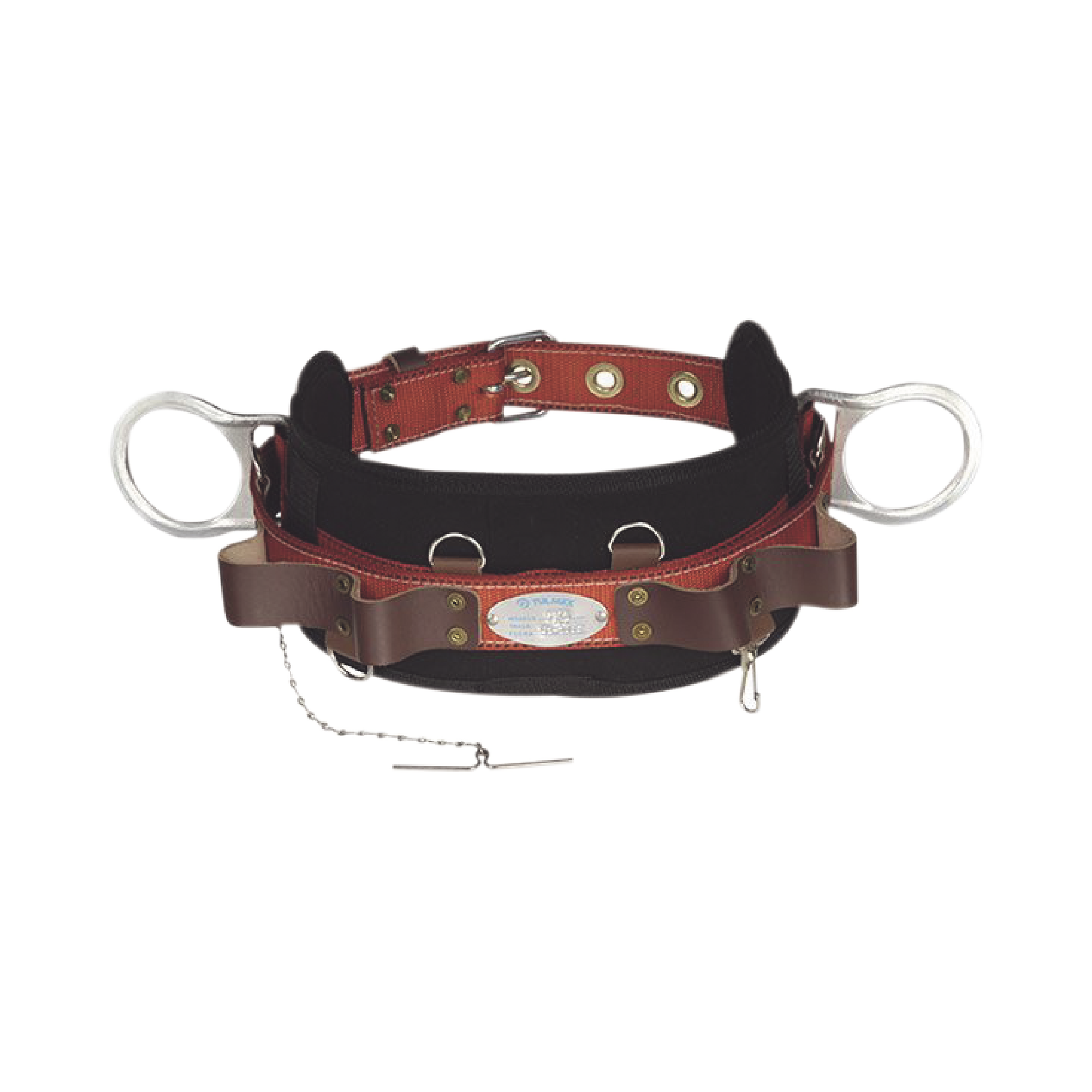 Cinturón de Liniero de Lujo, Fabricado en Poliéster, con 2 Anillos tipo D, Talla 48.