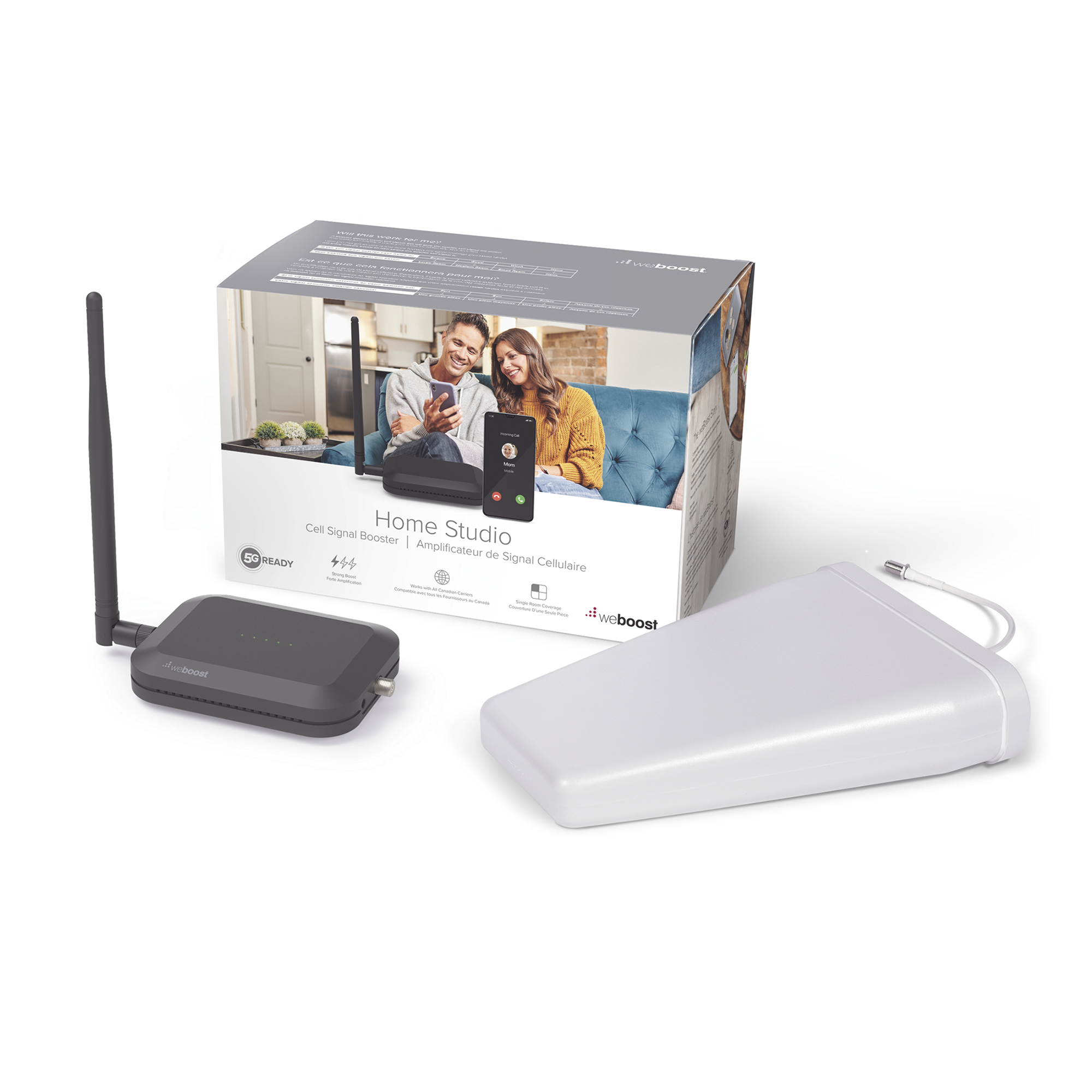 KIT de Amplificador de Señal Celular Home Studio/ Datos 2G, 3G, 4G / Llamadas / Mejora la señal para cubrir 60 m¬≤ como una habitación, casa pequeña o departamento.