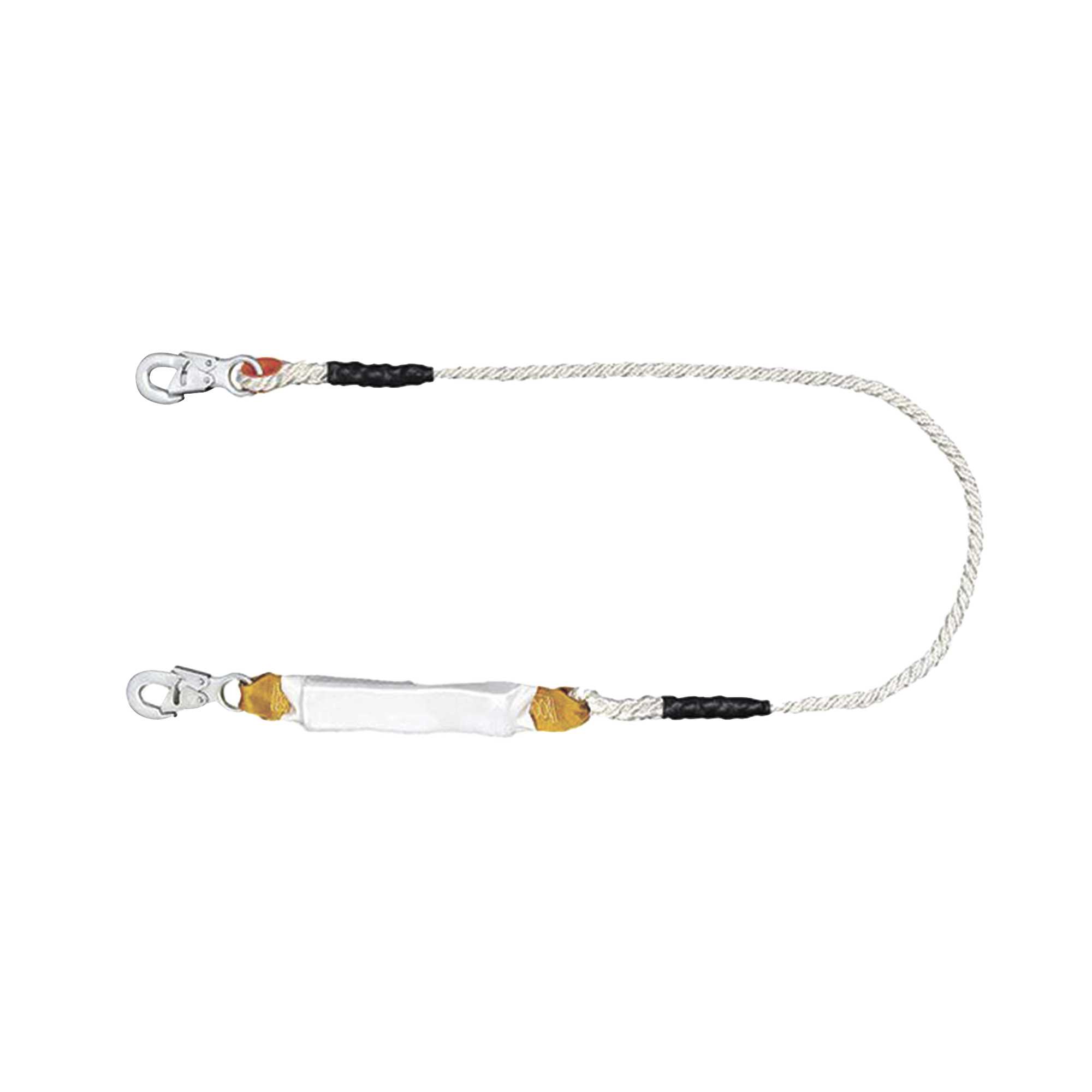 Amortiguador con Cable de Protección de  Nylon y 2 Ganchos de Seguro Doble.
