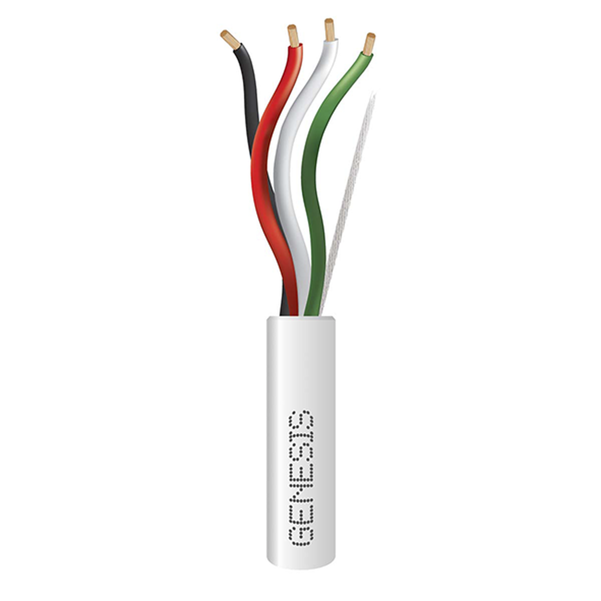 Bobina de 152 Metros de Cable / 4 x 16 AWG / Riser / Color Blanco / Aplicaciones de Alarmas de Intrusión y Automatización