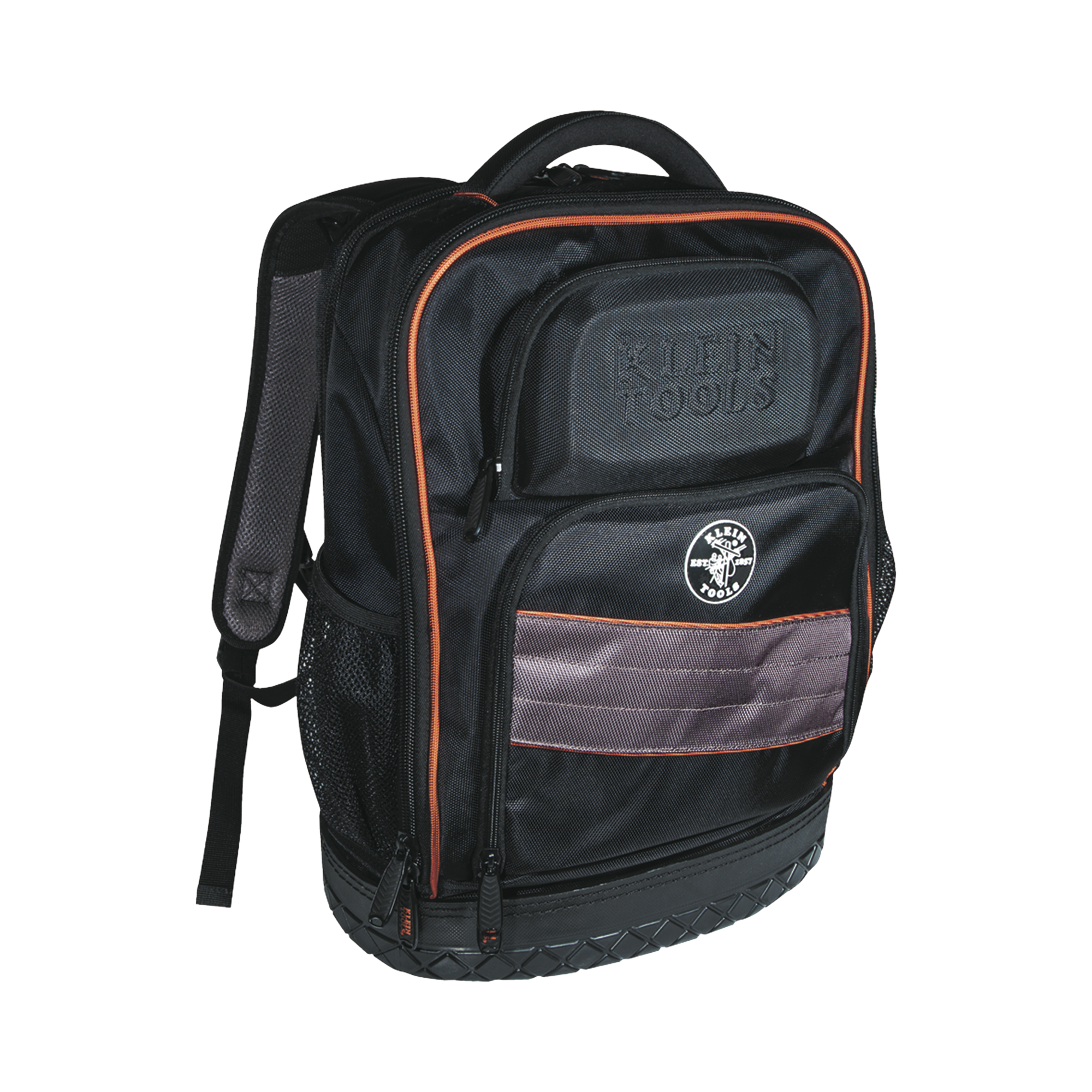 Mochila para herramientas y computadora portátil Tradesman Pro™ en poliéster negro con 25 bolsillos (No incluye herramientas).