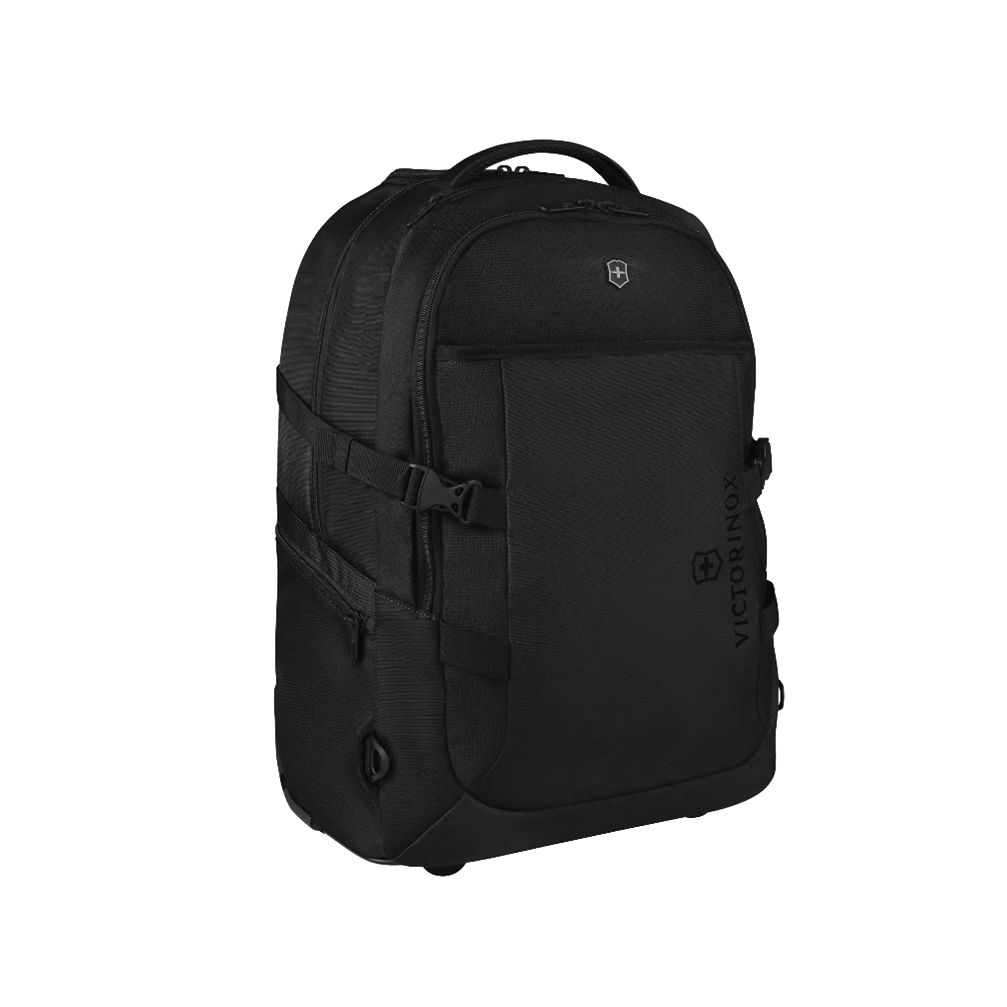 Mochila VX Sport EVO con Ruedas, Mango Telescópico y Correas al Hombro. Fabricada en Poliéster Negro repelente al Agua. Backpack on Wheels.