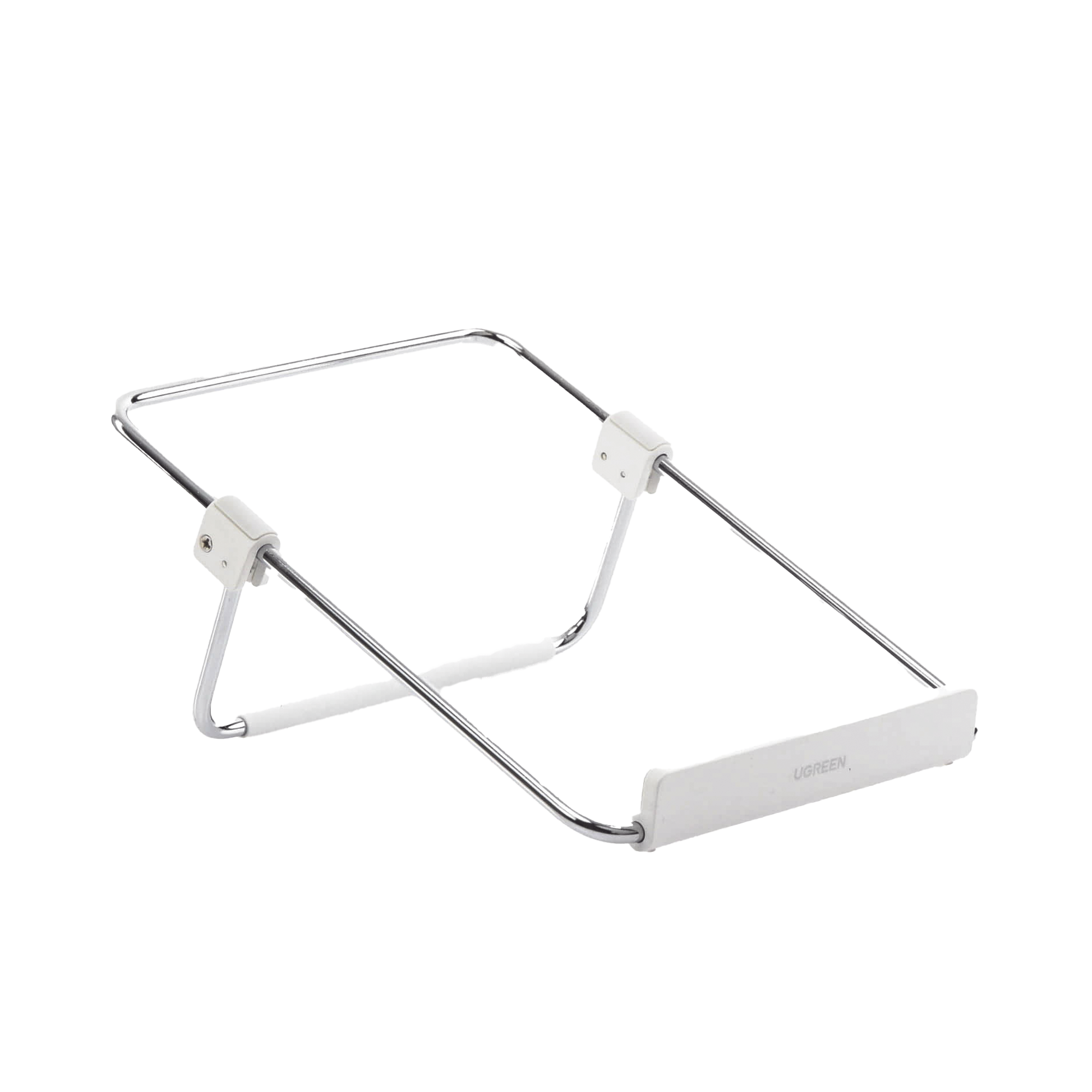 Soporte para Laptop / Plegable / Ajustable de 87 a 131 mm / Amplia compatibilidad 11''-16'' / Capacidad de carga 20 KG / Antideslizante /  Ultra Ligero / Metal / ABS / Silicona / Color Plata