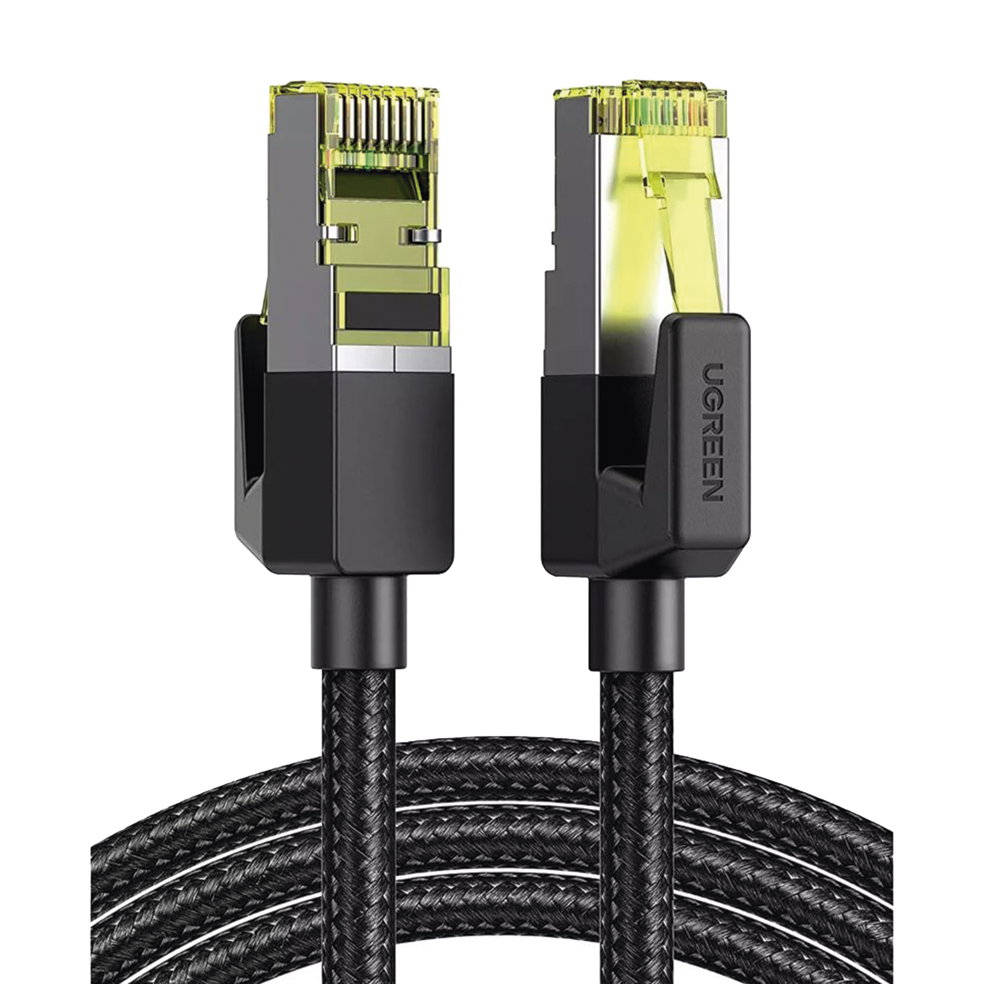 Cable Ethernet Cat7 CLASS‚?†F/FTP Redondo con Malla de Nylon 2 Metros