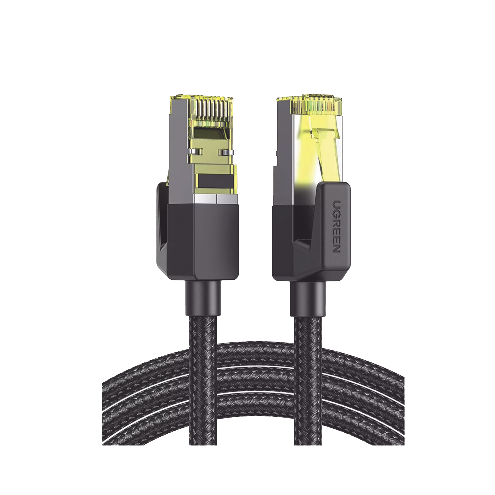 Cable Ethernet Cat7 CLASS‚?†F/FTP Redondo con Malla de Nylon 5 Metros