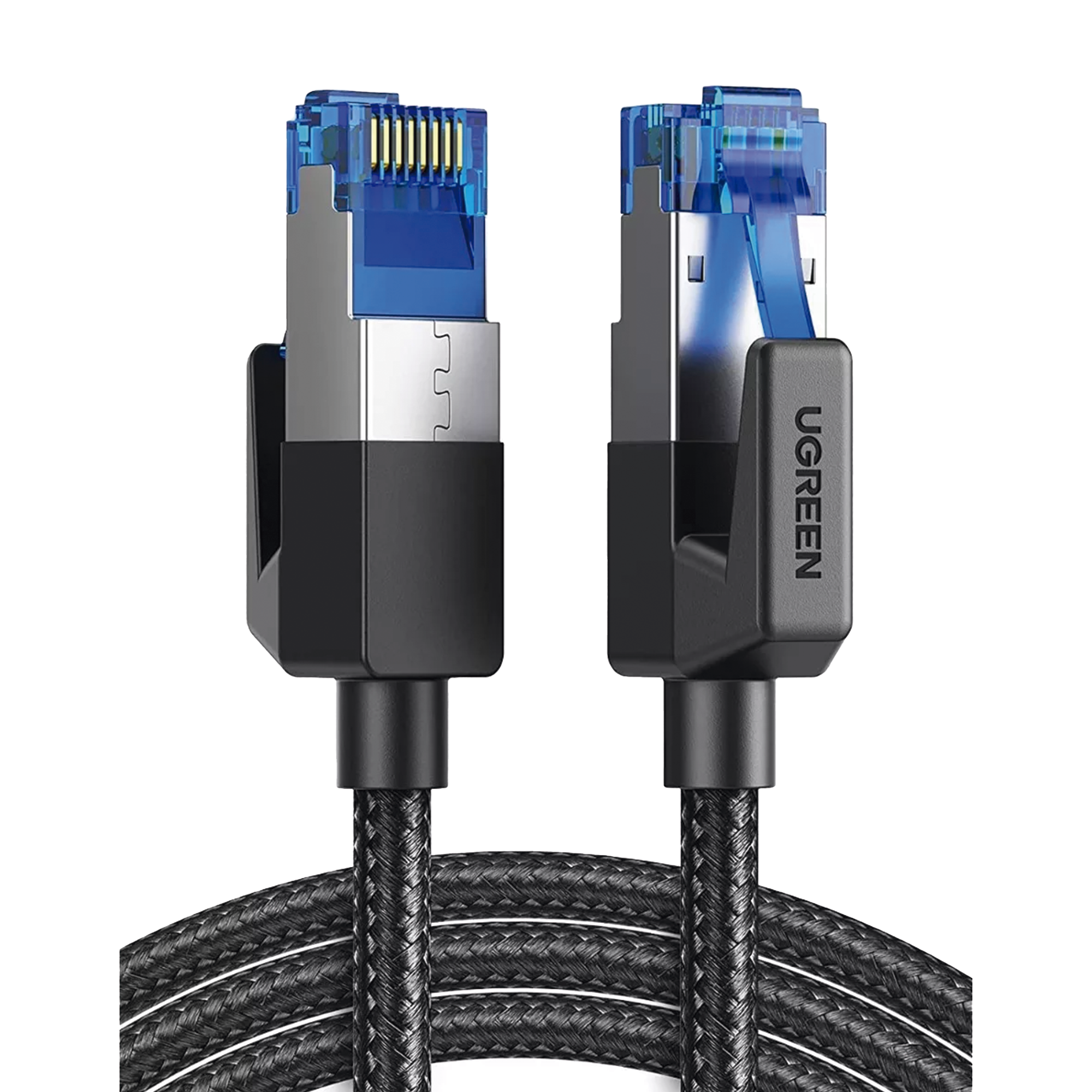 Cable Ethernet Cat8 CLASS‚?†F/FTP Redondo con Malla de Nylon 1 Metro