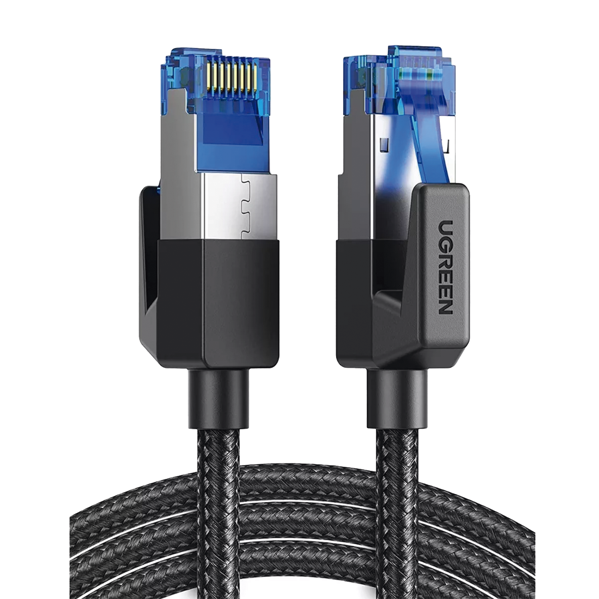 Cable Ethernet Cat8 CLASS‚?†F/FTP Redondo con Malla de Nylon 5 Metros