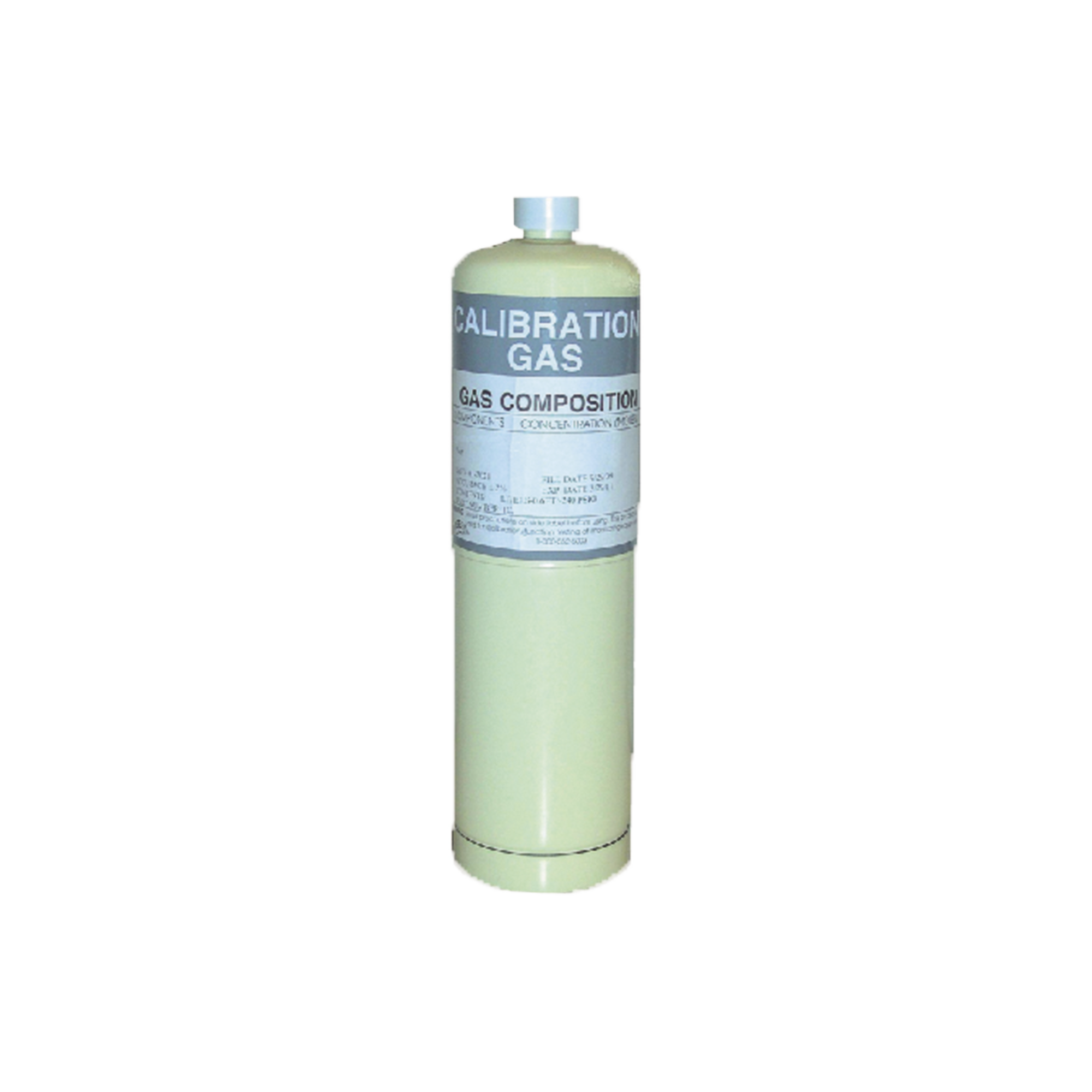 Cilindro para calibración de detectores de gas Metano CH4 105L Aire 50%, 2.5 LEL