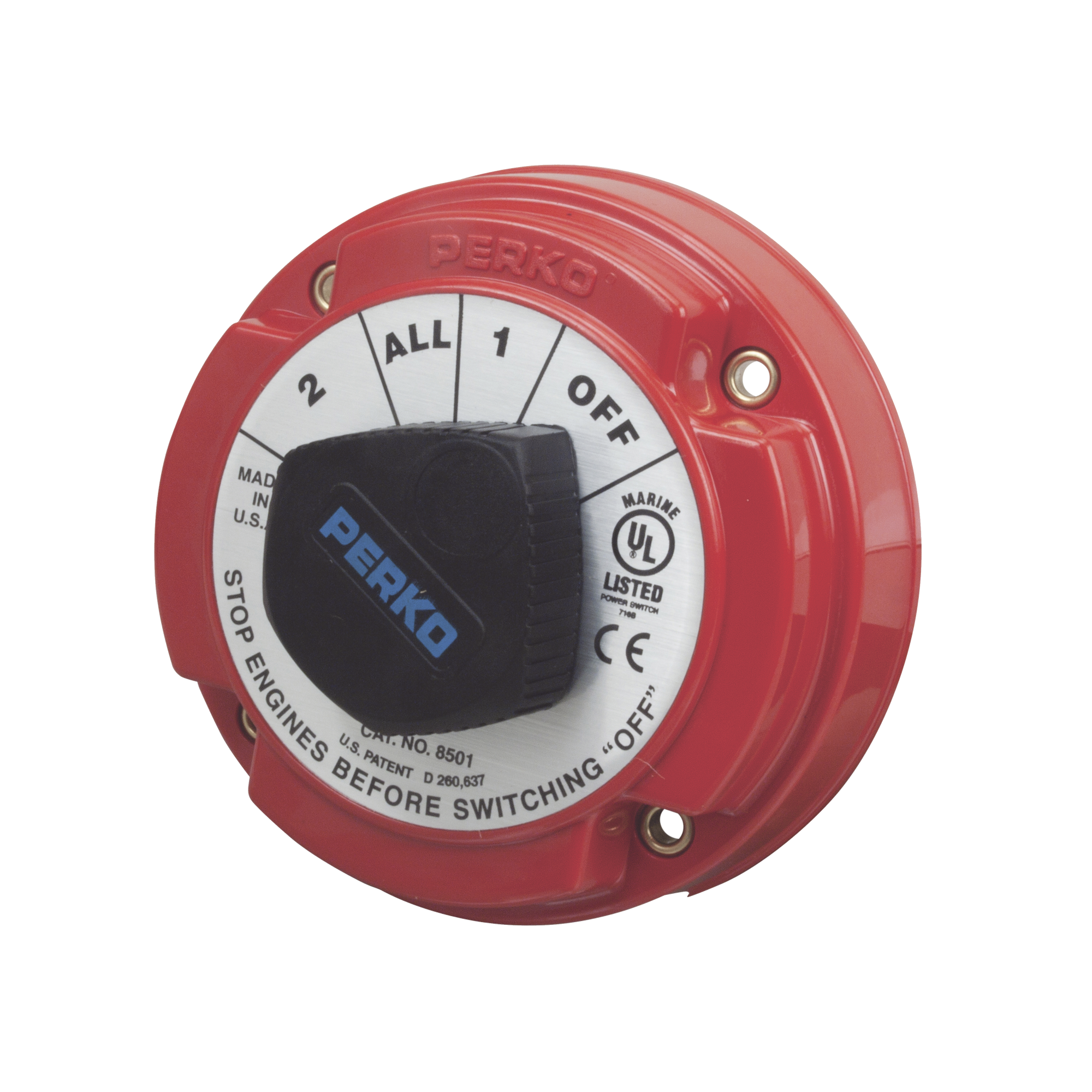 Switch Selector de Batería de Servicio Mediano, para Sistemas Eléctricos Marinos